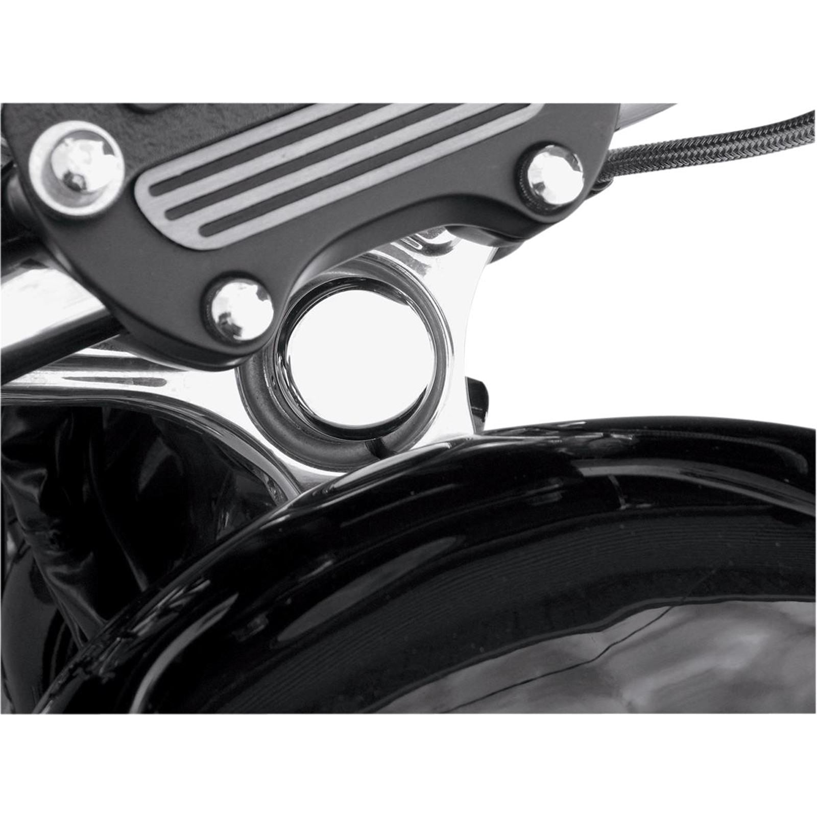 Drag Specialties Steering Stem Bolt Cover - Chrome - '99-'17 FXD | '87-'09 XL 0410-0100_260321