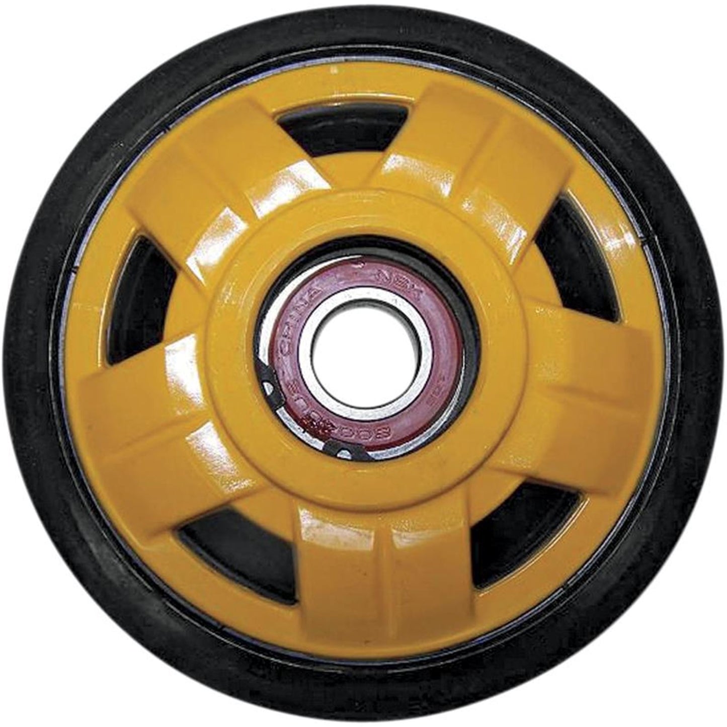 Parts Unlimited Idler Wheel with Bearing for Ski-Doo 141mm Yellow [MPN: 4702-0078]_260480