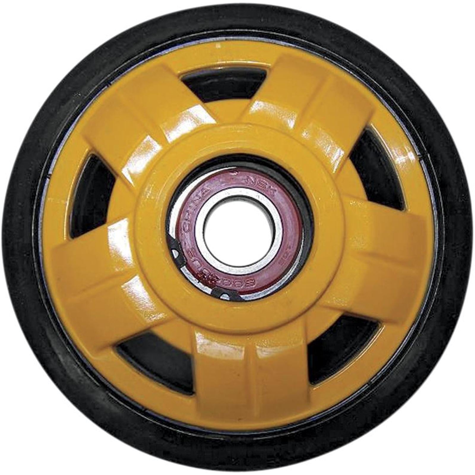 Parts Unlimited Idler Wheel with Bearing for Ski-Doo 141mm Yellow [MPN: 4702-0078]_260480