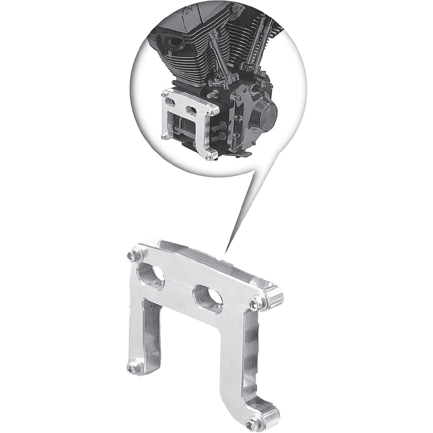 Paughco Twin Cam Engine Adapter Plate fits H-D '99-06 Twin Cam/Evolution Frame [MPN: 741TC]_260842