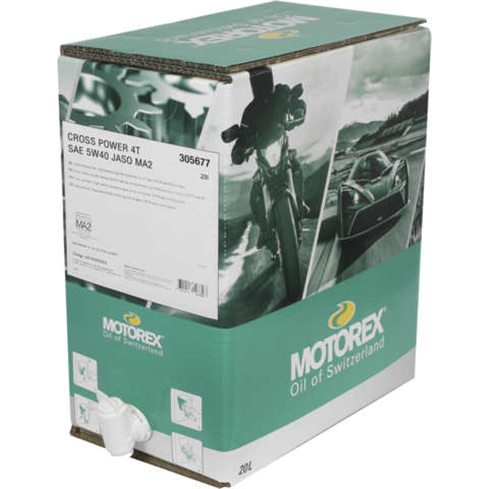 Motorex Cross Power 4T - 5W40 - 20 Liter Bib Full Synthetic [MPN: 196065]_260916