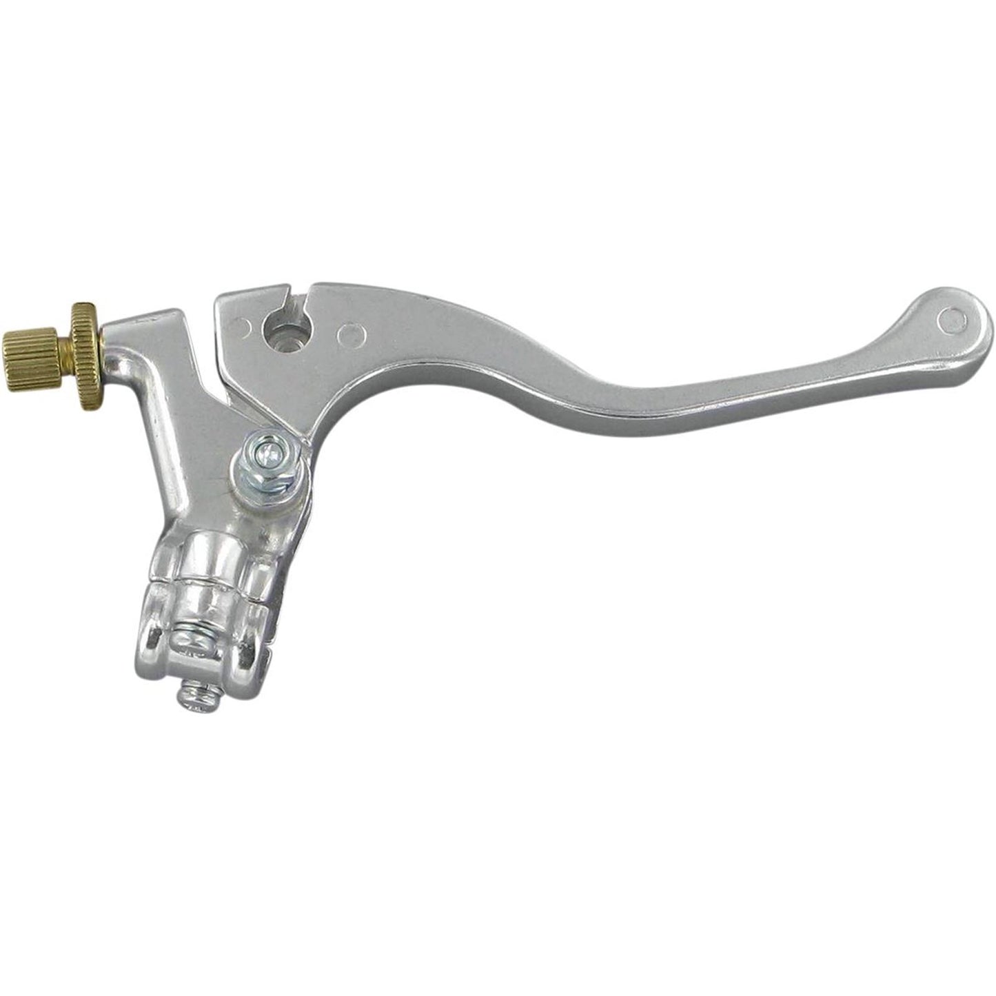 Parts Unlimited Shorty Lever Assembly - Left-Hand for Honda - Silver [MPN: 43-1101L]_261201