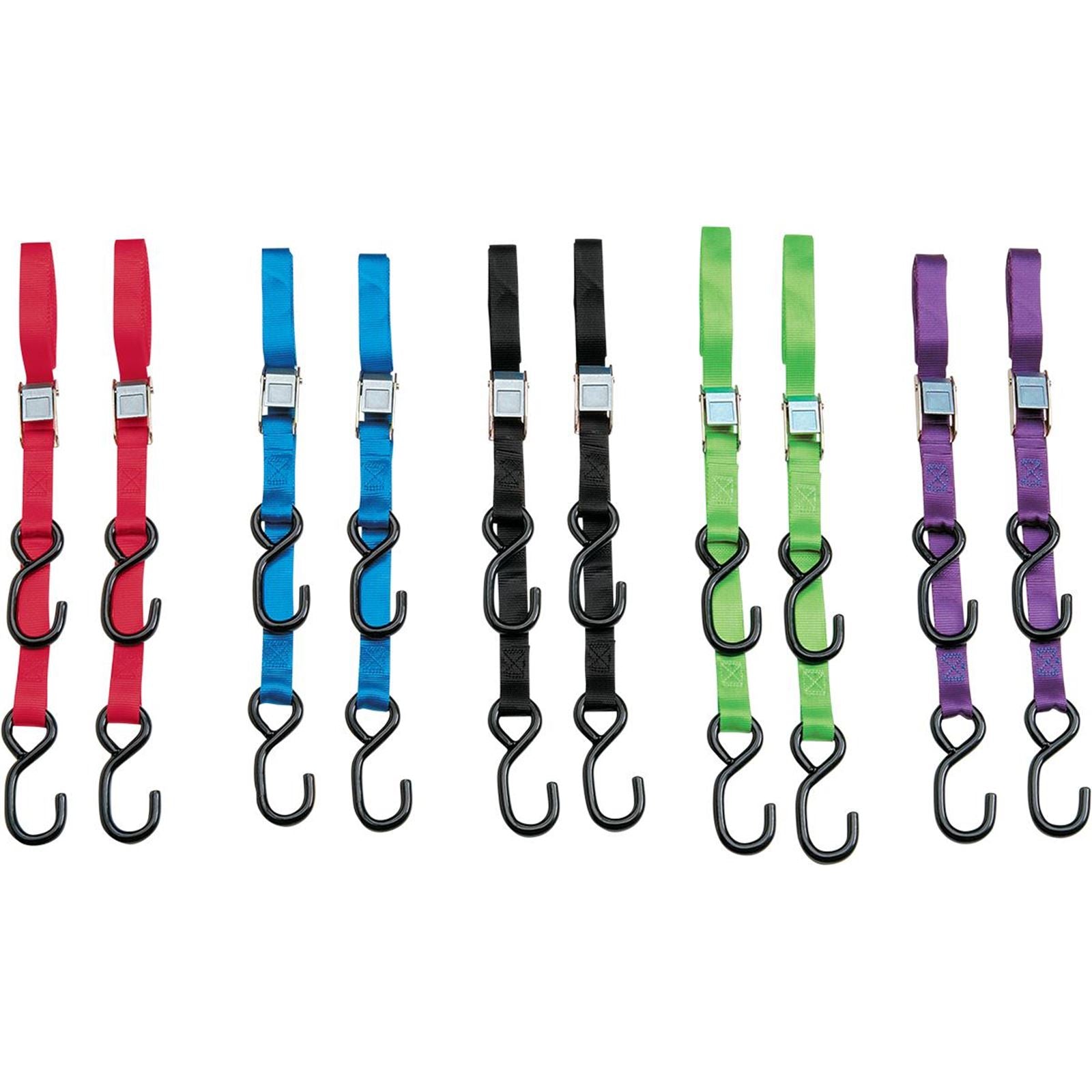 Parts Unlimited Tie Down Heavy-Duty 7' - Red - Pair [MPN: 3920-0422]_261337