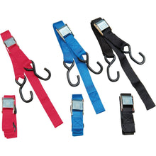 Parts Unlimited 1" Tie Down - Built In Assist - Red - Pair [MPN: 3920-0072]_261360