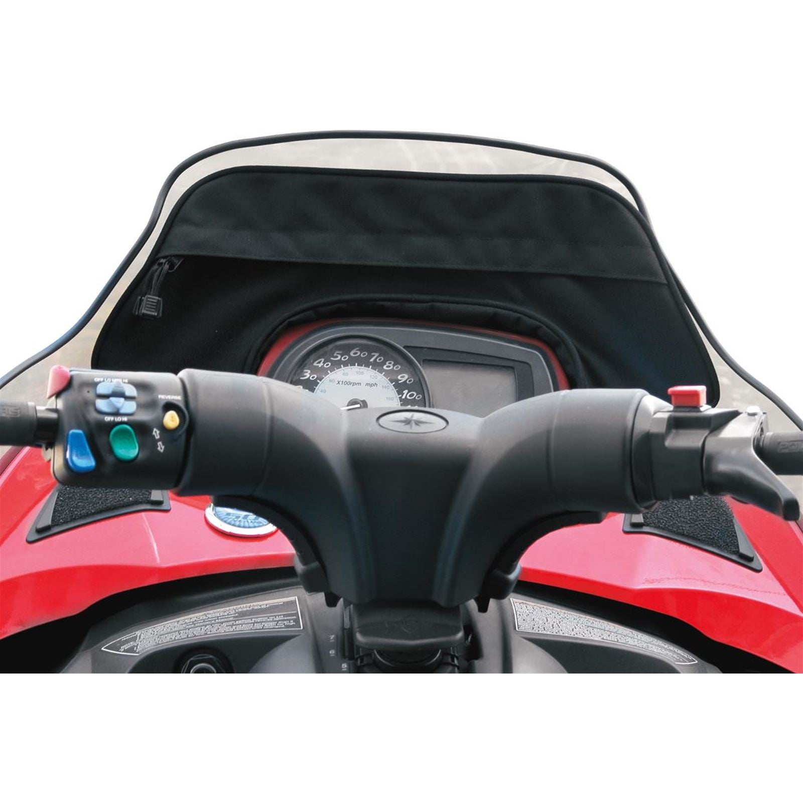 Parts Unlimited Snowmobile Windshield Bag for Polaris - Black [MPN: 3508-0005]_261371