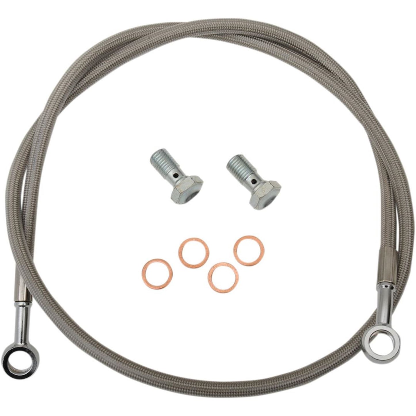 Parts Unlimited Brake Line +6" Extended for Polaris/Yamaha [MPN: 1741-5075]_261790
