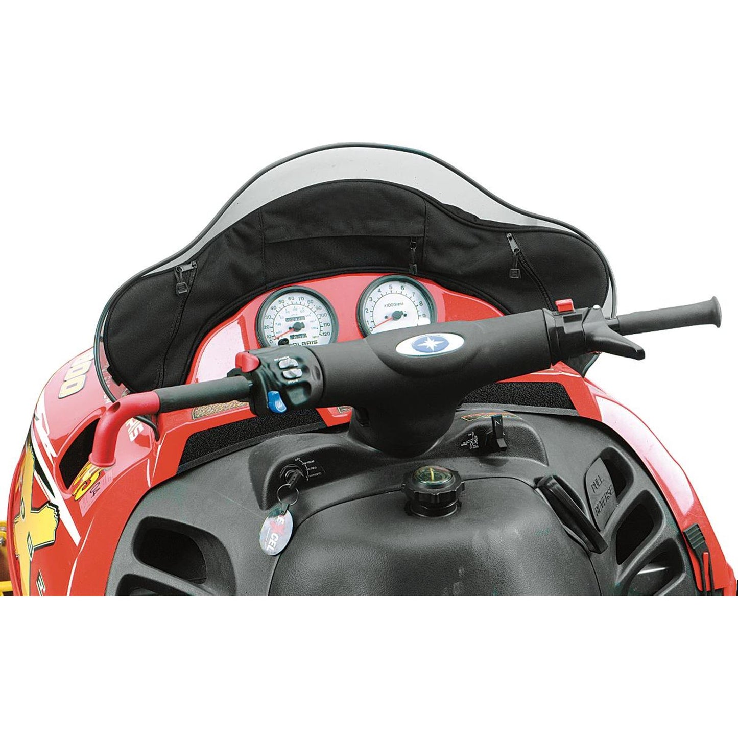 Parts Unlimited Snowmobile Windshield Bag for Polaris - Black [MPN: 0710-0117]_262729