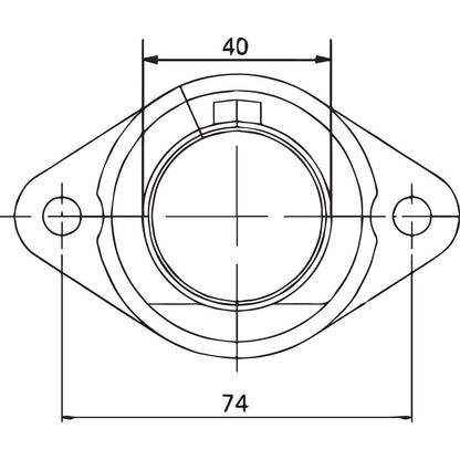 Parts Unlimited Carburetor Flange - Universal [MPN: 07-100-13]_262732