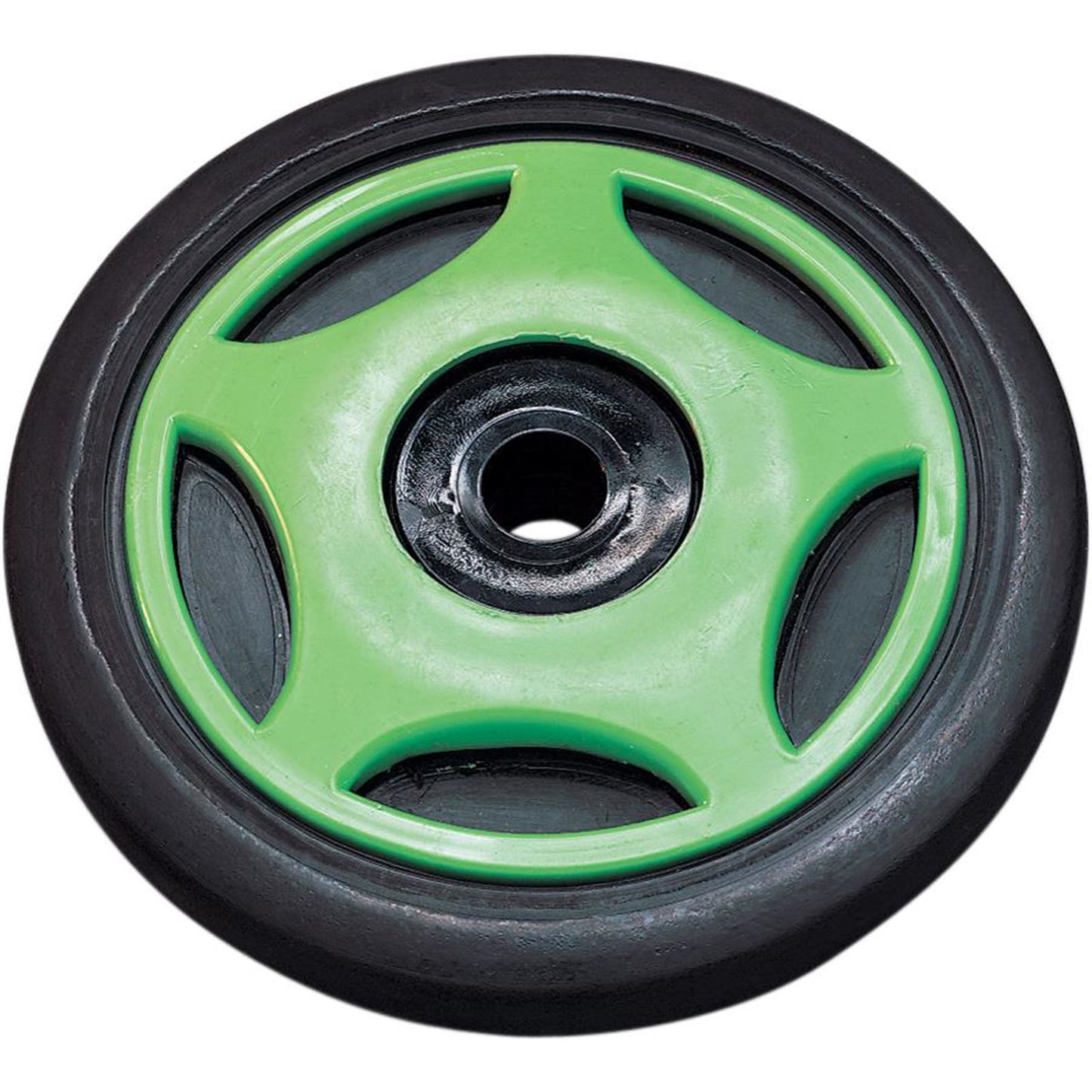 Parts Unlimited Idler Wheel With Insert/Bearing 6205-2RS - Green [MPN: 04-200-11]_263227