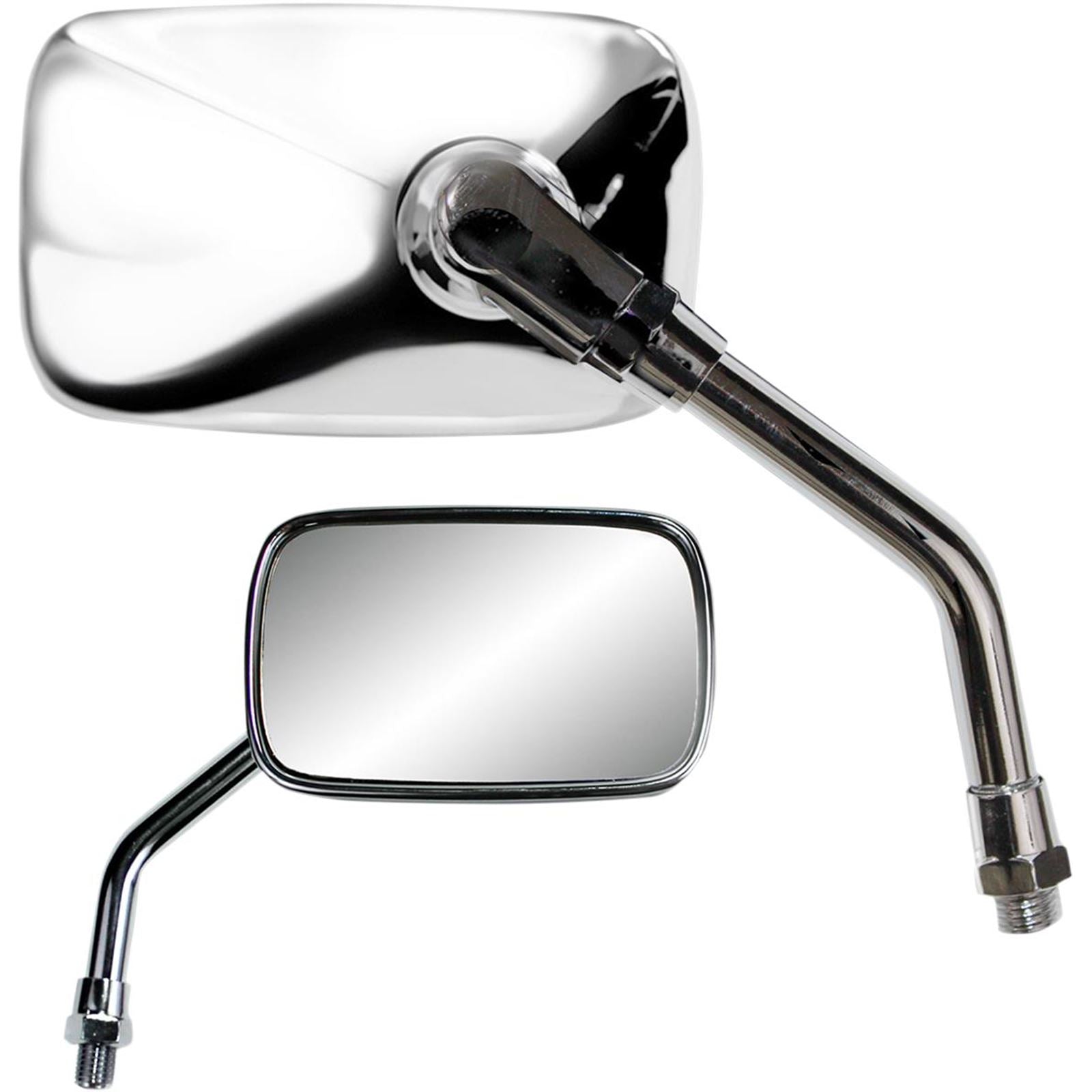 Parts Unlimited Mini Rectangular Mirror - Chrome [MPN: 0640-0957]_263255