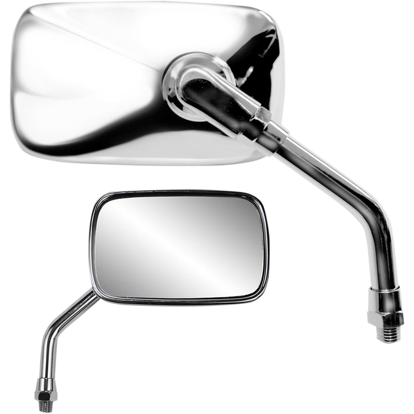 Parts Unlimited Mini Rectangular Mirror - Chrome [MPN: 0640-0958]_263256