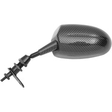 Parts Unlimited Universal Mirror - Carbon Fiber - Left [MPN: 0640-0345]_263320