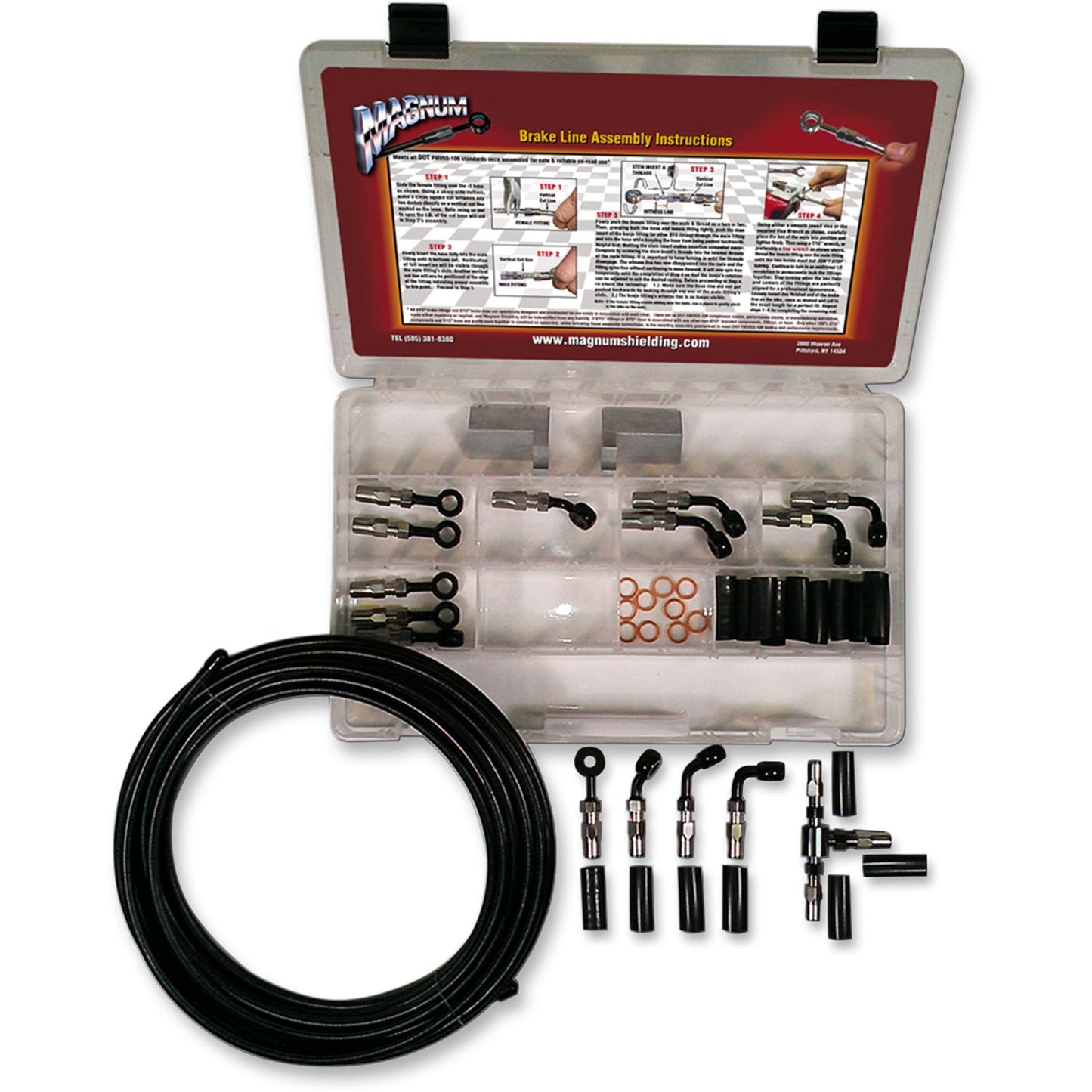 Magnum BYO Brake Line Basic Builder Kit - Black [MPN: 499005]_422509