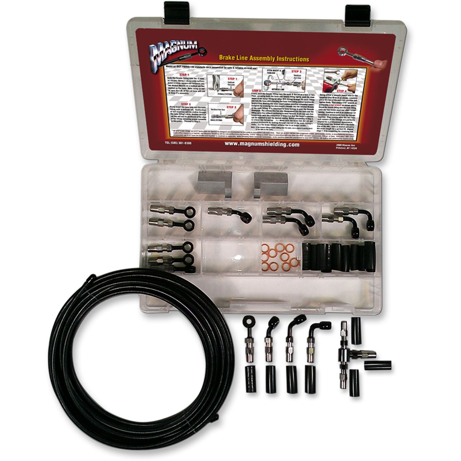 Magnum BYO Brake Line Basic Builder Kit - Black [MPN: 499005]_422509