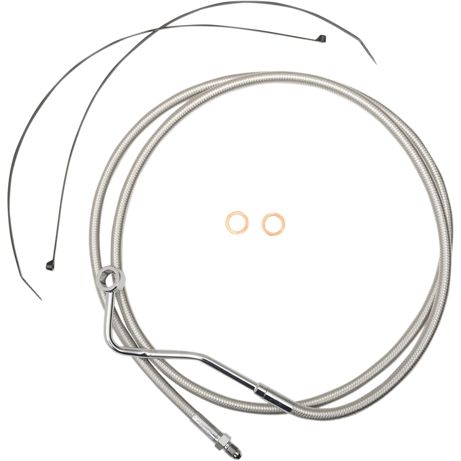 Magnum Mid Brake Line - FLHT ABS - Polished Stainless [MPN: AS57015]_422446