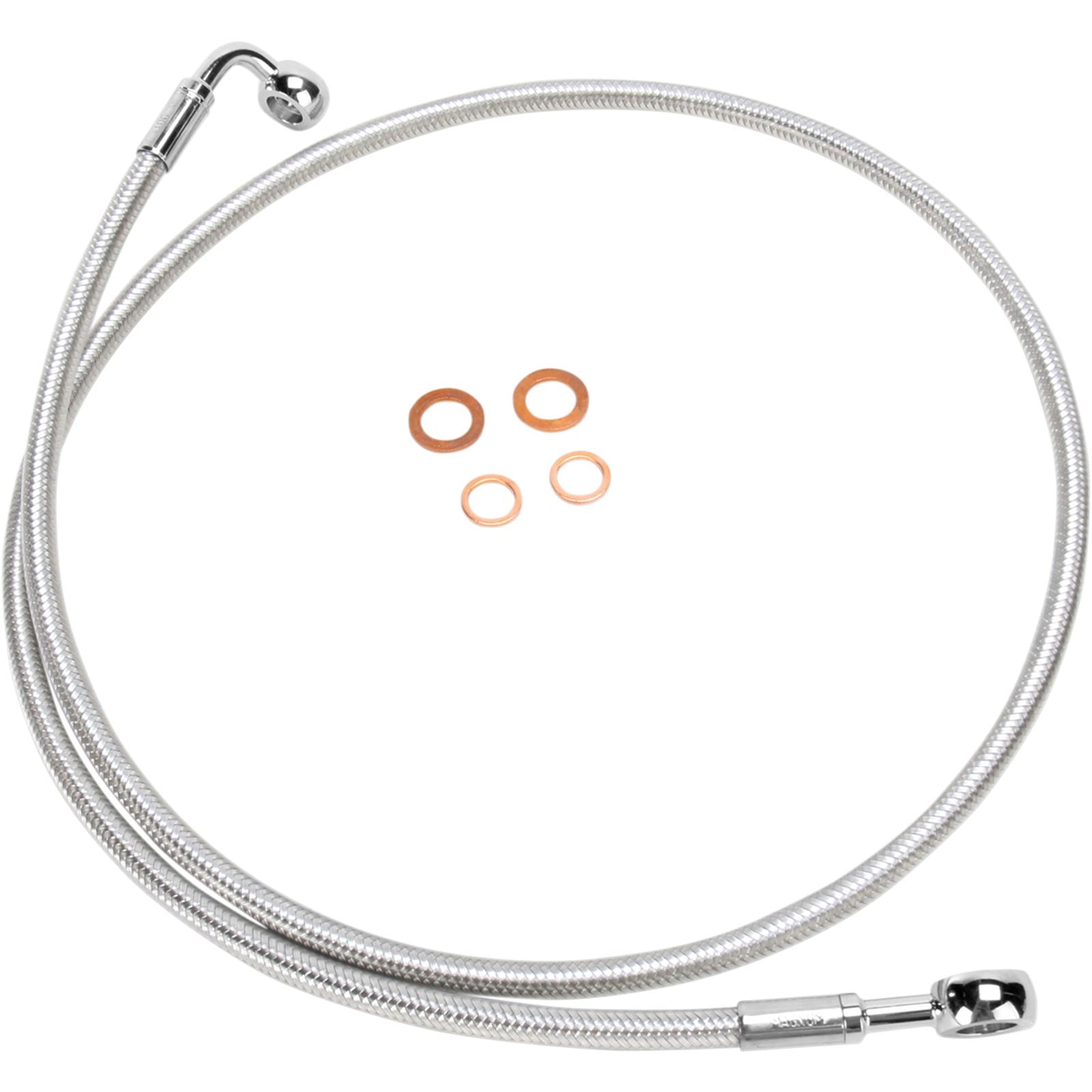 Magnum Polished Stainless Brake Line -  50" - 180/90° [MPN: 56450SW]_422293