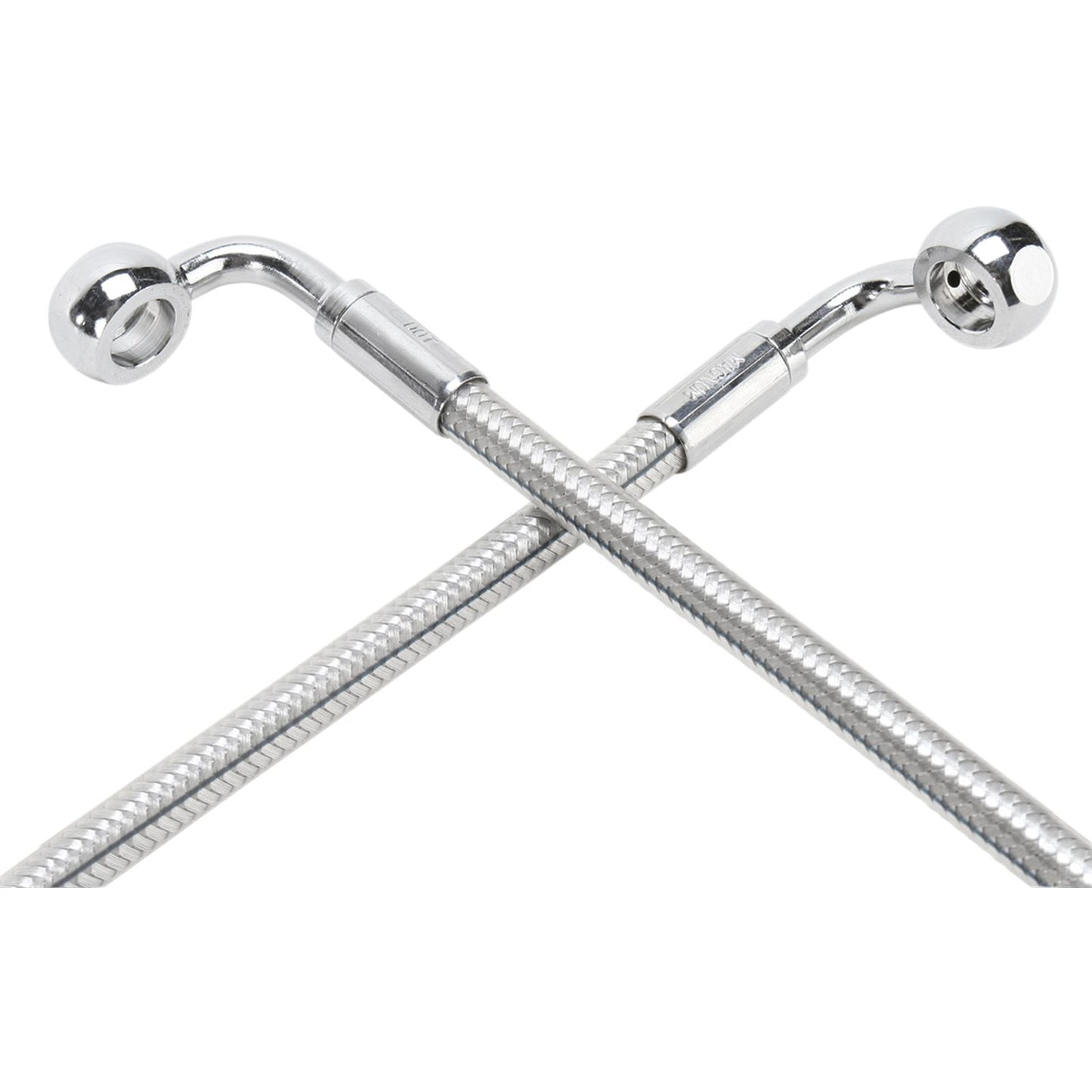 Magnum Polished Stainless Brake Line - Lower - 08-13 FLHT [MPN: 57009]_422153