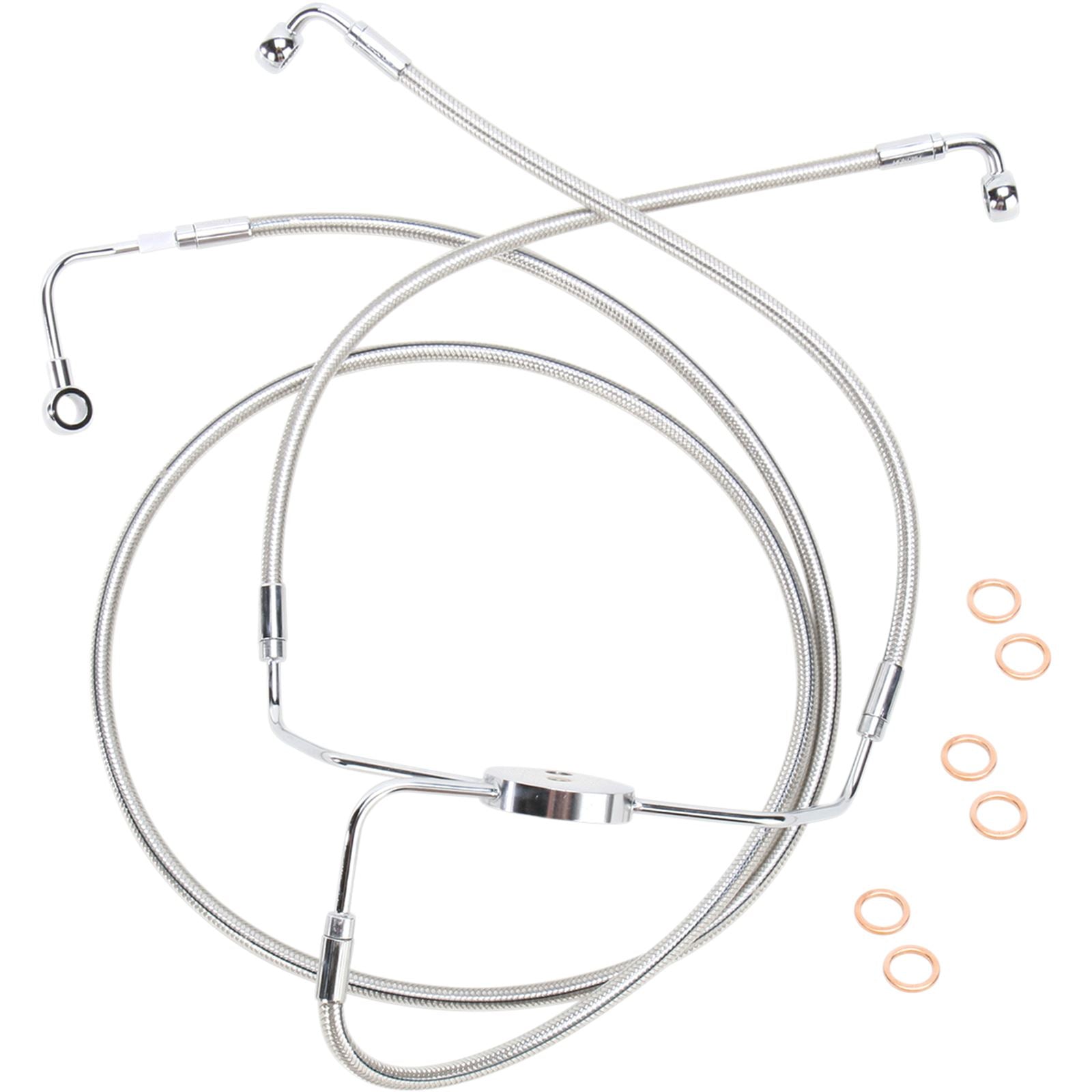 Magnum Brake Line - Polished Stainless - Touring [MPN: 57010]_422156