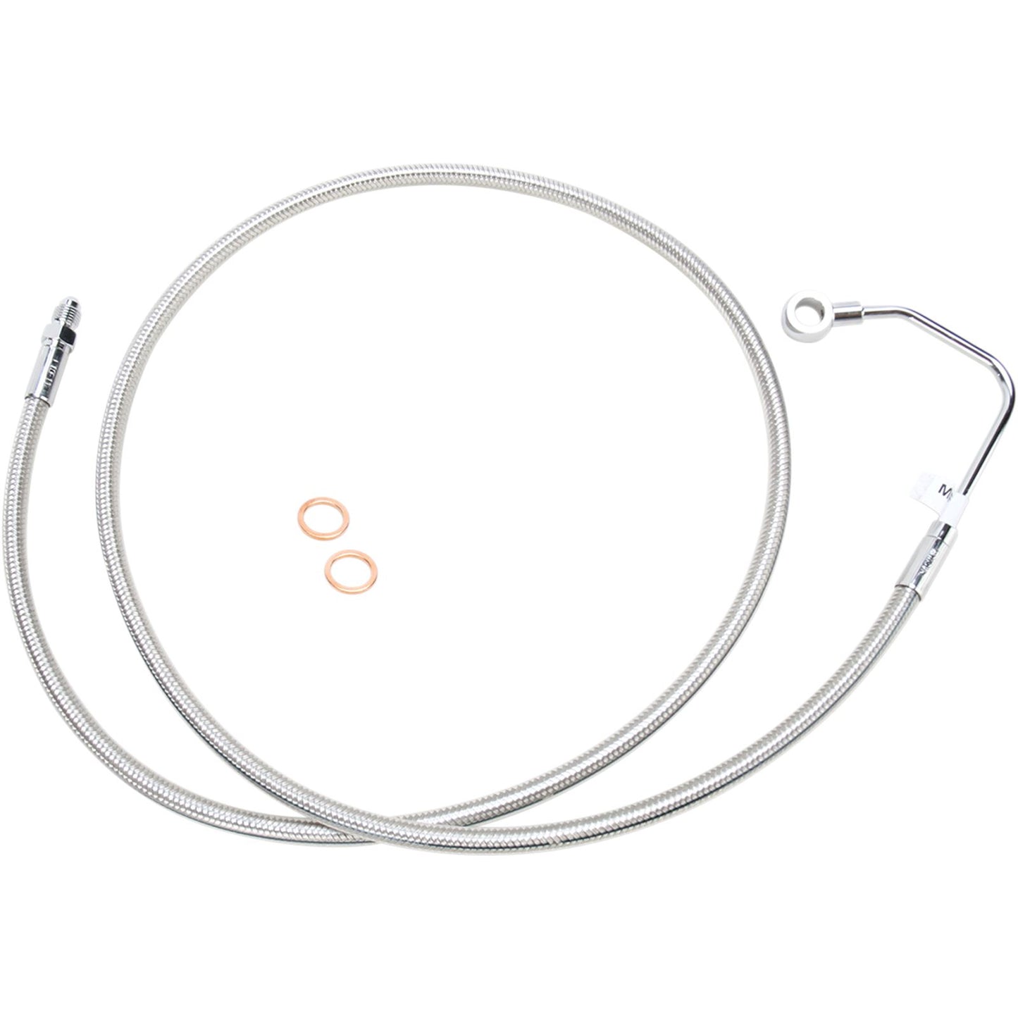 Magnum Mid Brake Line - FLHT ABS - Polished Stainless [MPN: 57011]_422158