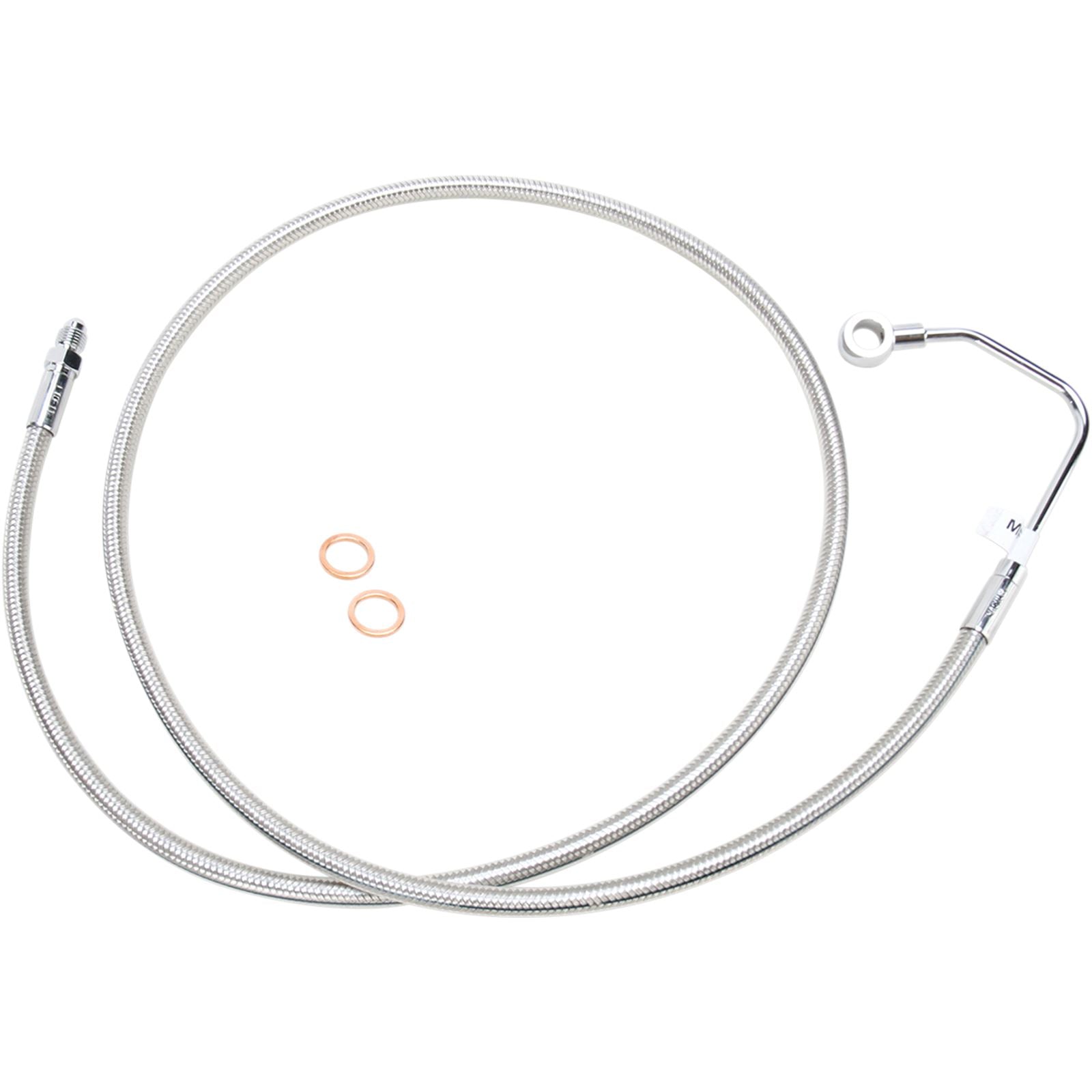 Magnum Mid Brake Line - FLHT ABS - Polished Stainless [MPN: 57011]_422158