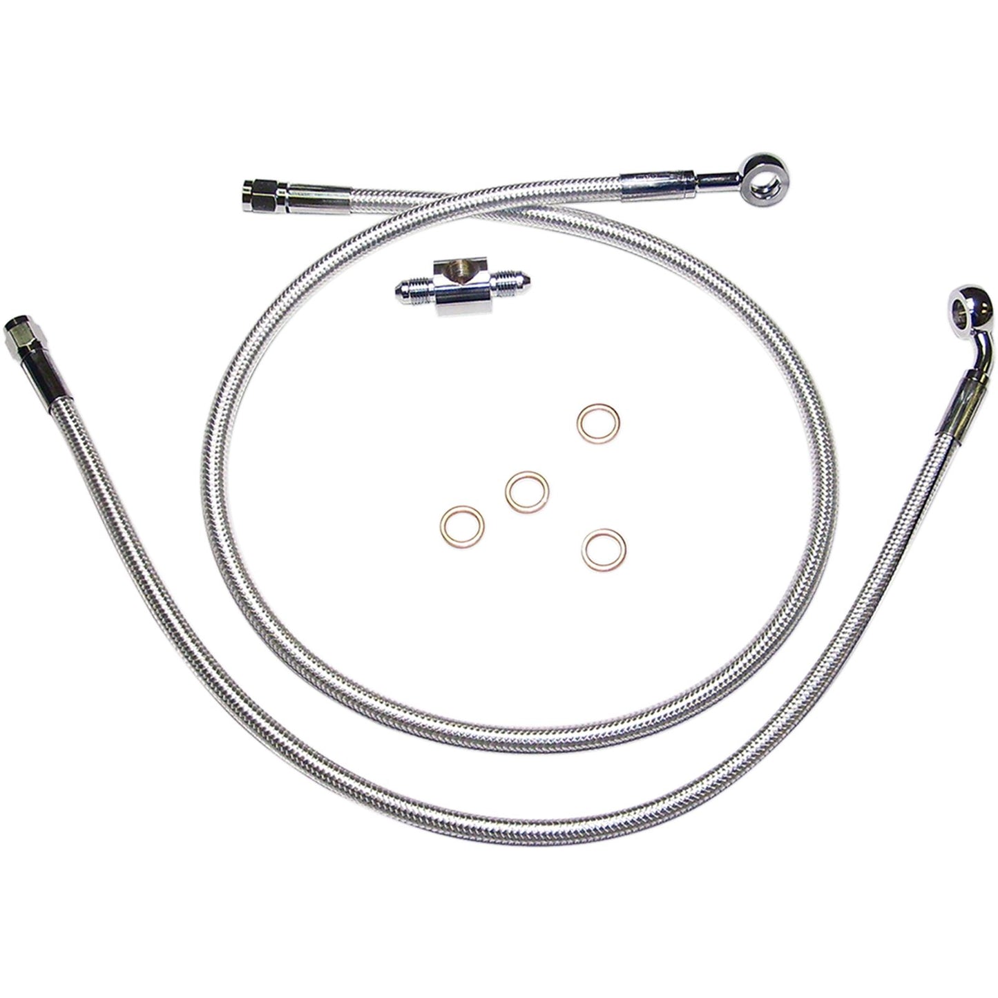 Magnum Rear Brake Line - Sterling Chromite II - 87-99 FLST [MPN: 3609A]_422077