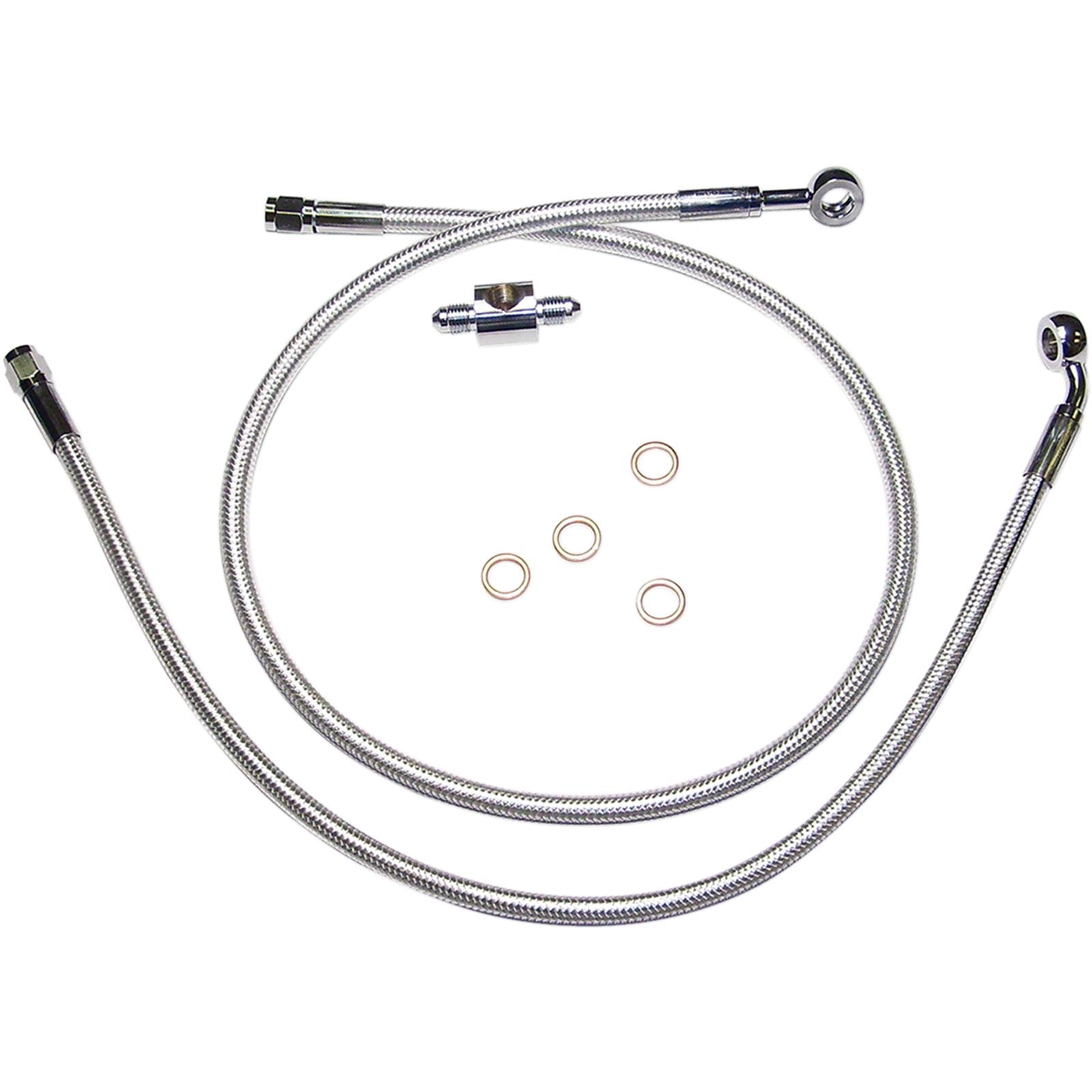 Magnum Rear Brake Line - Sterling Chromite II - 87-99 FLST [MPN: 3609A]_422077