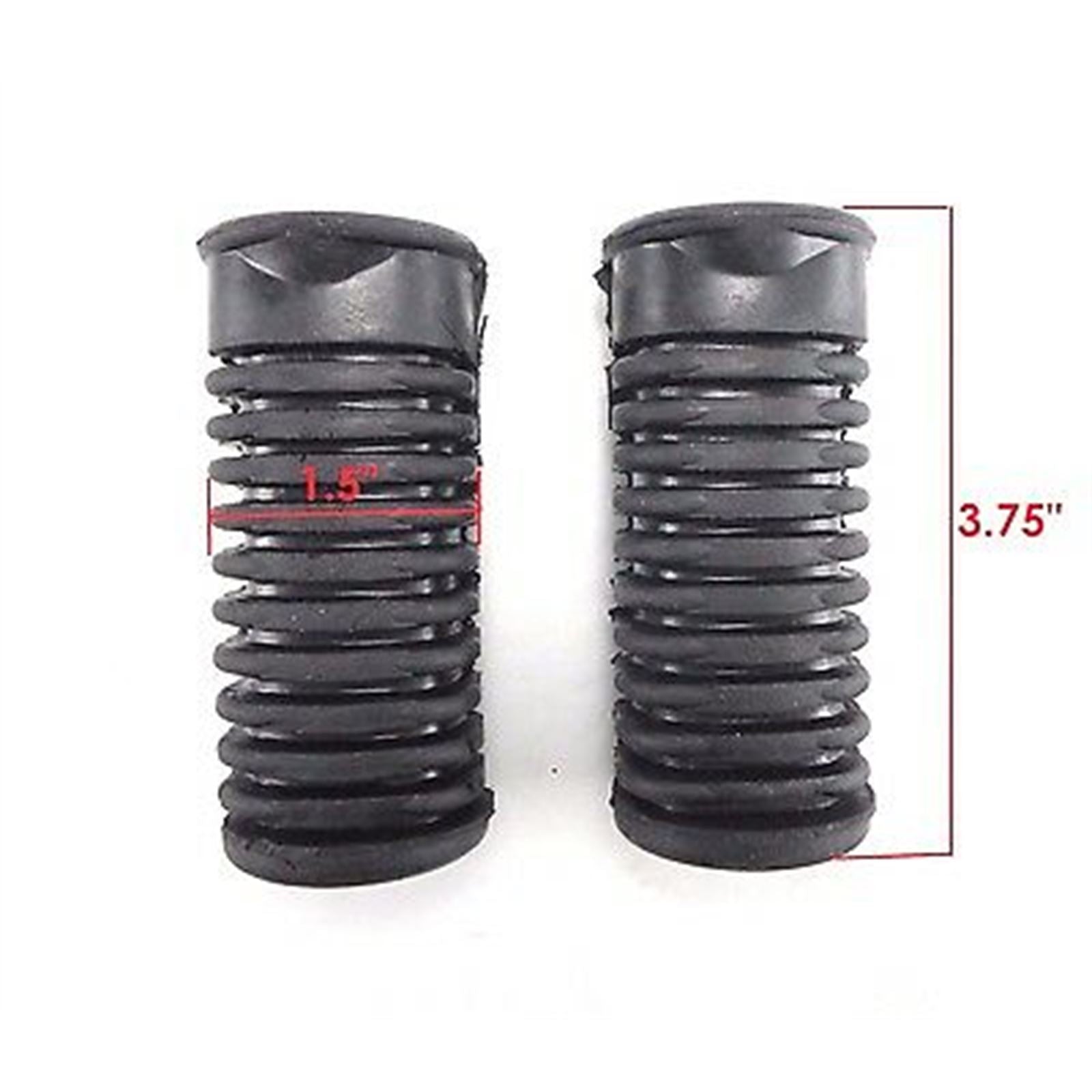 2FastMoto Front Footrest Rubber Set Of 2  for Honda CB, Cl, SL Models 70-76 [MPN: 50661-312-000]_622658