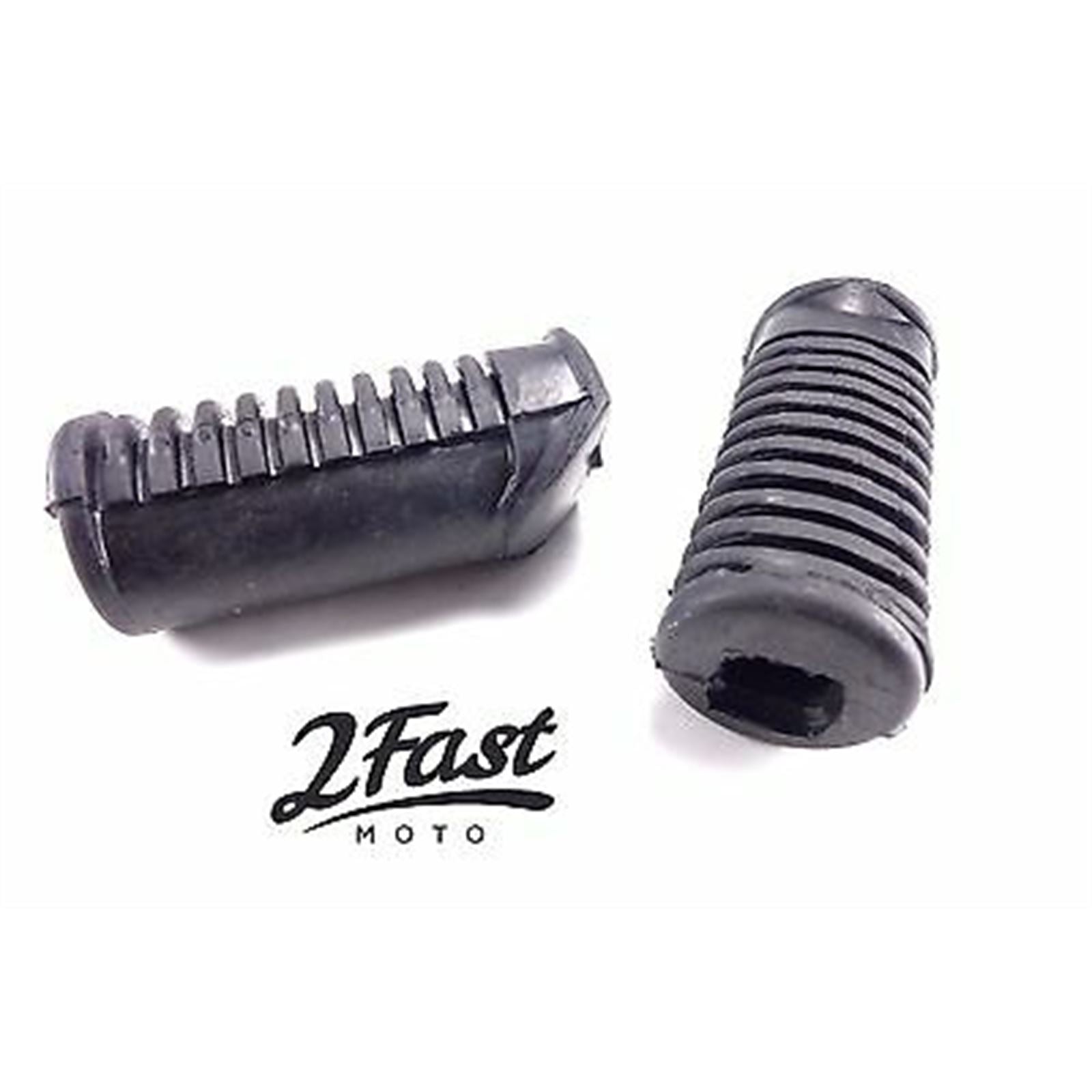 2FastMoto Front Footrest Rubber Set Of 2  for Honda CB, Cl, SL Models 70-76 [MPN: 50661-312-000]_653456