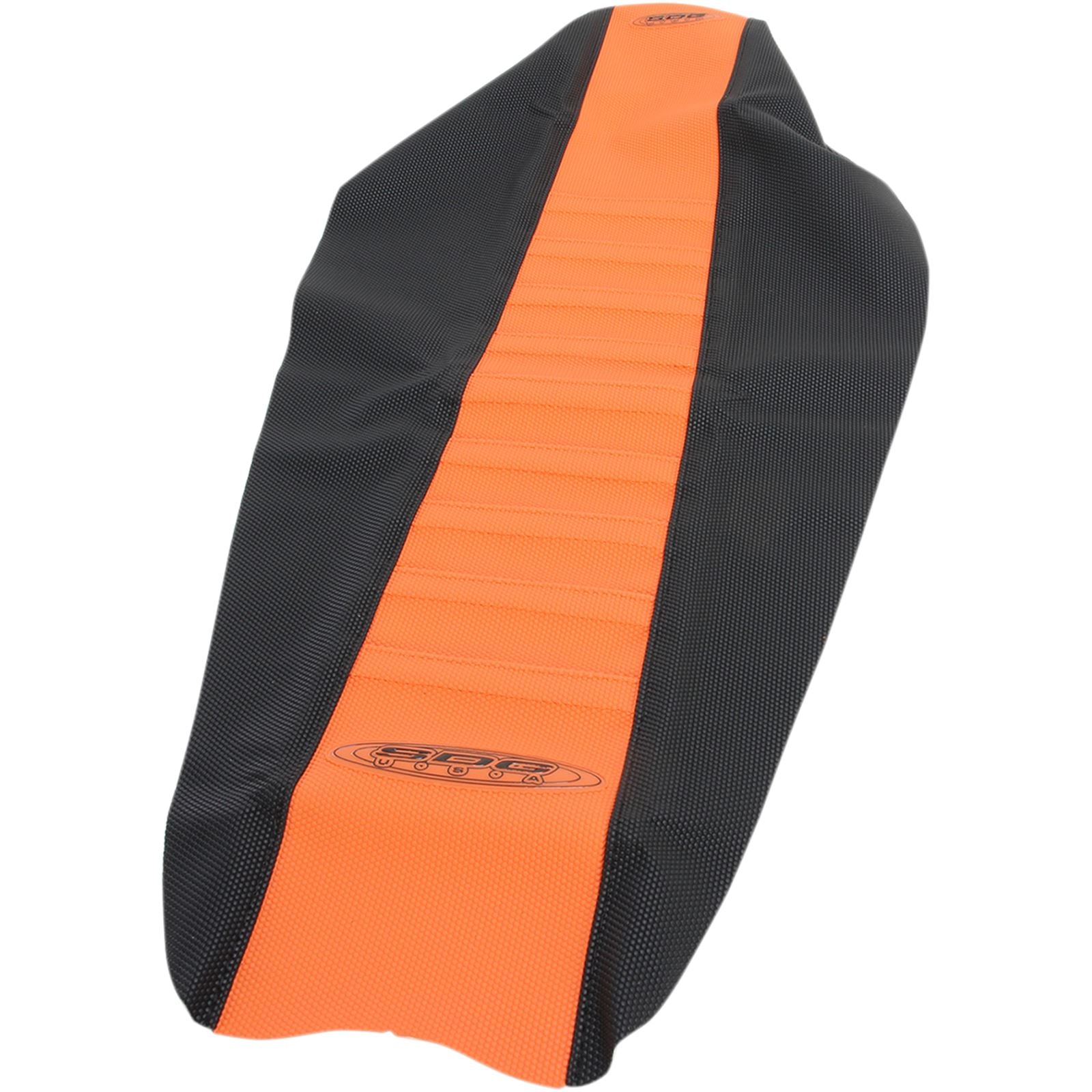 SDG Components Pleated Gripper Seat for KTM Orange/Black [MPN: 96340OK]_472229