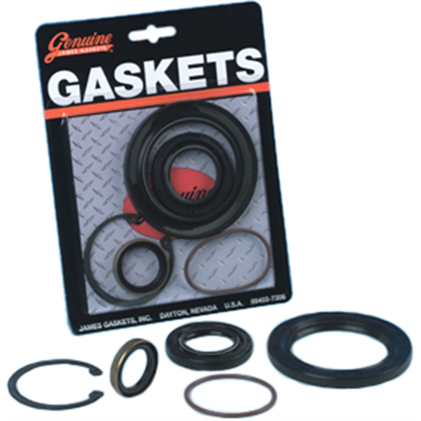 James Gaskets Gasket Oil Seal Kit Transmission Main Drive Dyna 6-Speed [MPN: JGI-12074-K]_266156