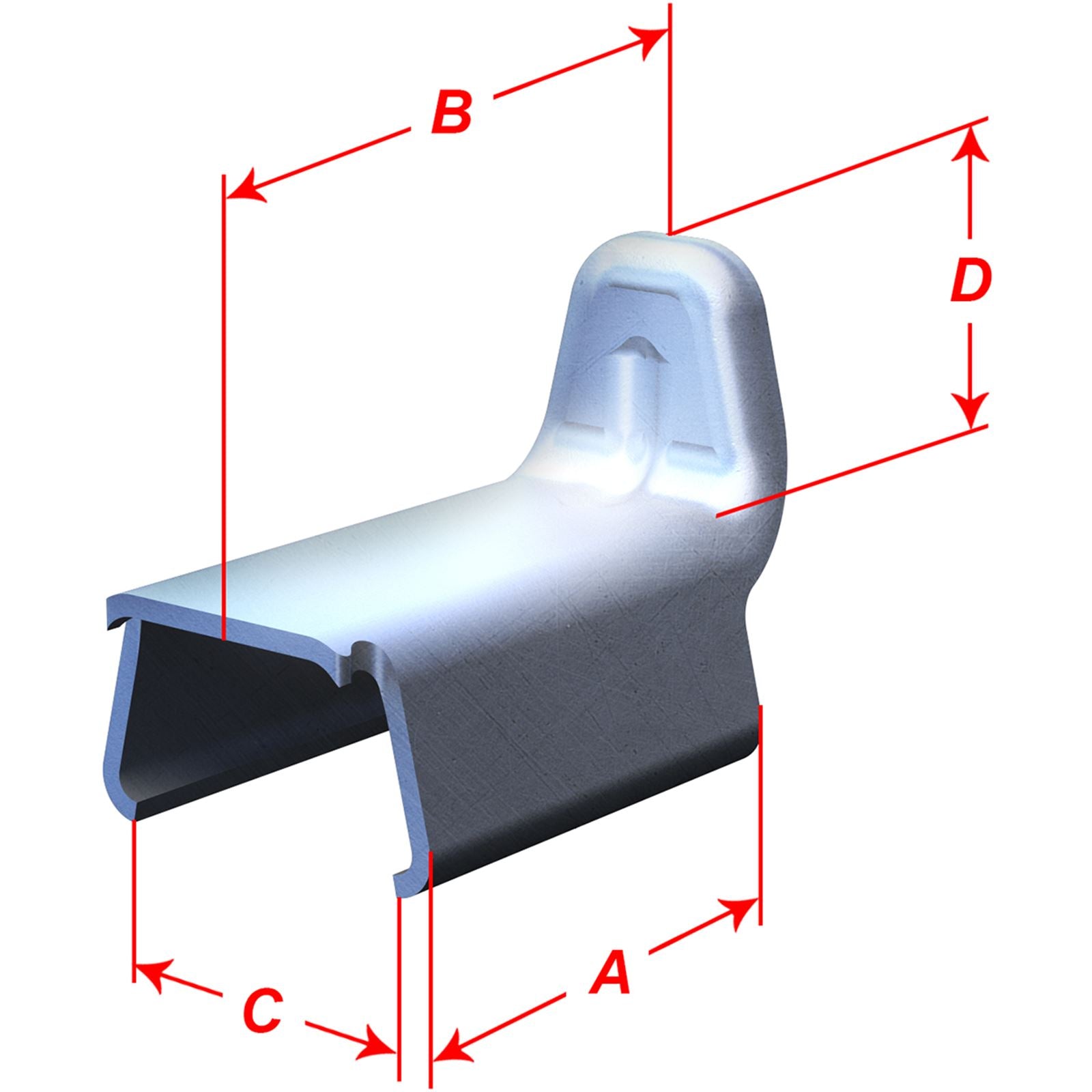 Camso Large Guide Track Clips - 0.0728" Clip Length - 10 Pack [MPN: AFT5000027]_357965