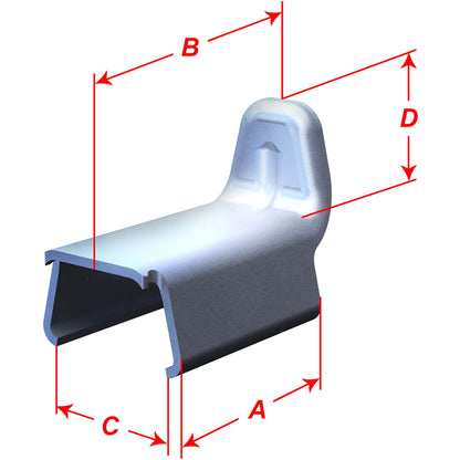 Camso Large Guide Track Clips - 0.0728" Clip Length - 10 Pack [MPN: AFT5000027]_357965