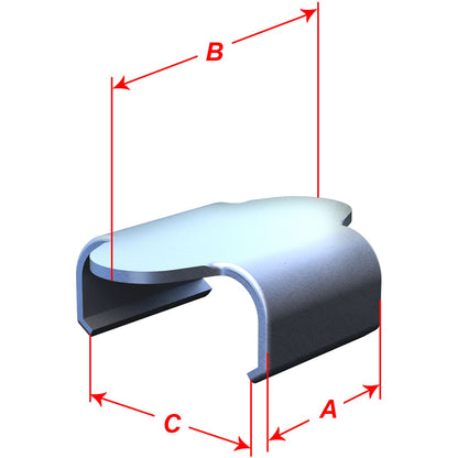 Camso Flat Track Clips - 1.640" Total Length - 10 Pack [MPN: AFT120107]_357953