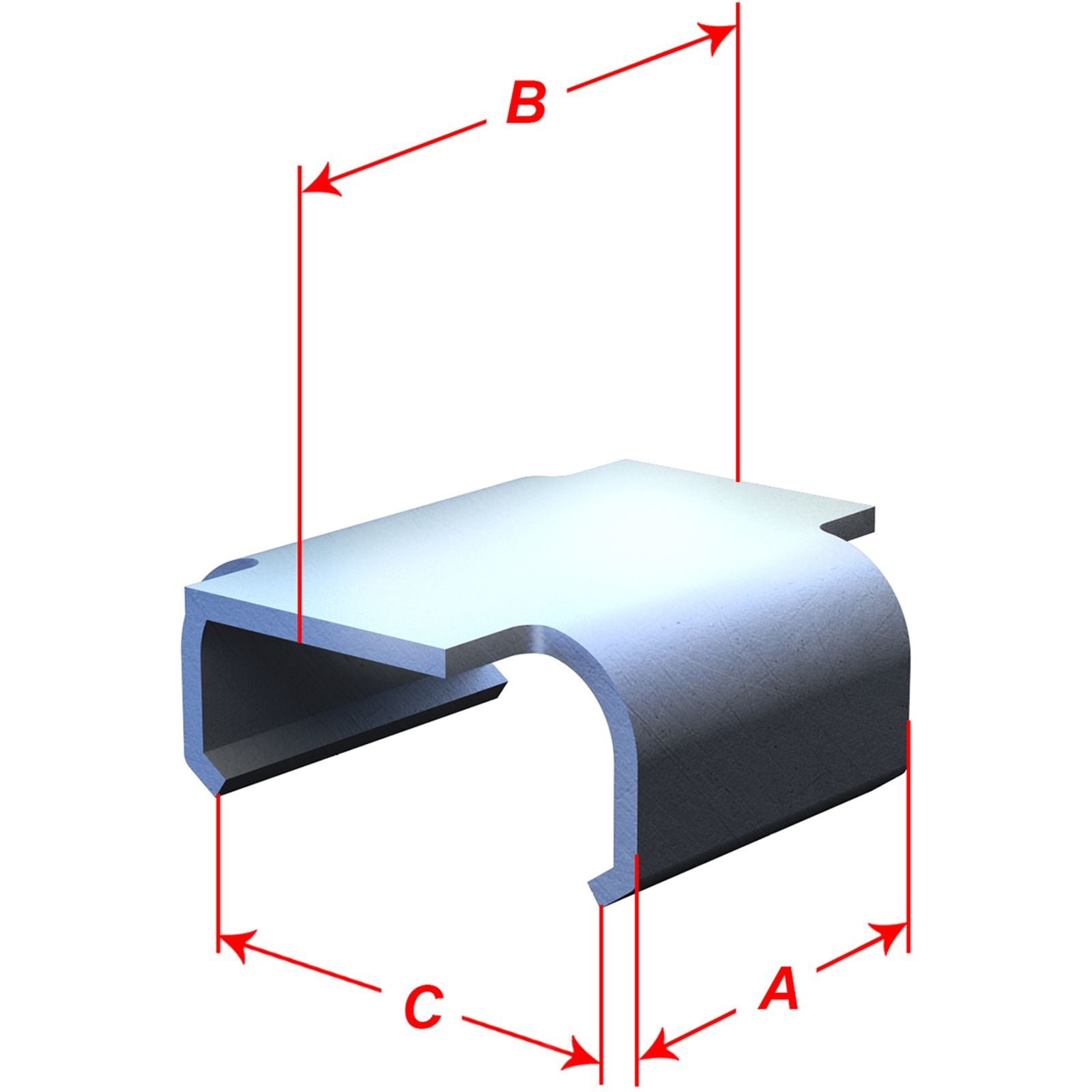 Camso Flat Track Clips - 1.536" Total Length - 10 Pack [MPN: AFT120112]_357960