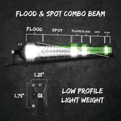 XKGlow 2-in-1 Led Green/White Lite Bar - 20"  XK063020_986862