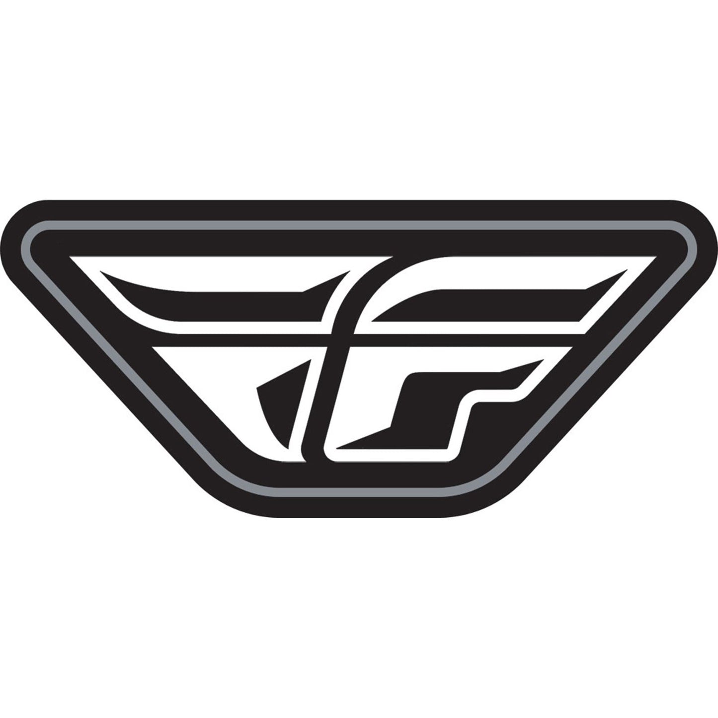 Fly Racing Sticker F-Wing  4" 10 Pack Die Cut Laminated 99-8404_273838