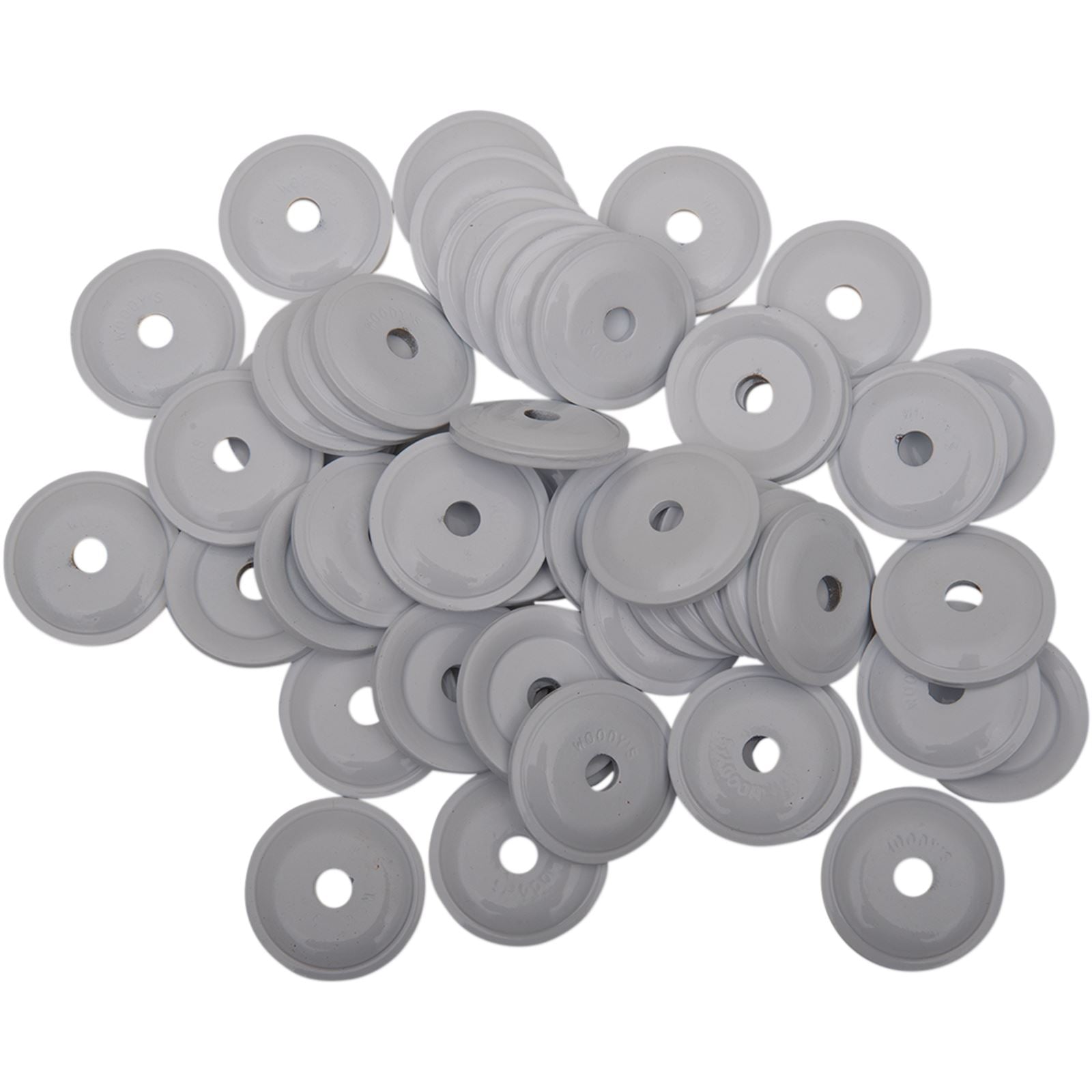 Woodys Round Grand Digger Support Plates - 48/Pack White ARG-3815-48_497375