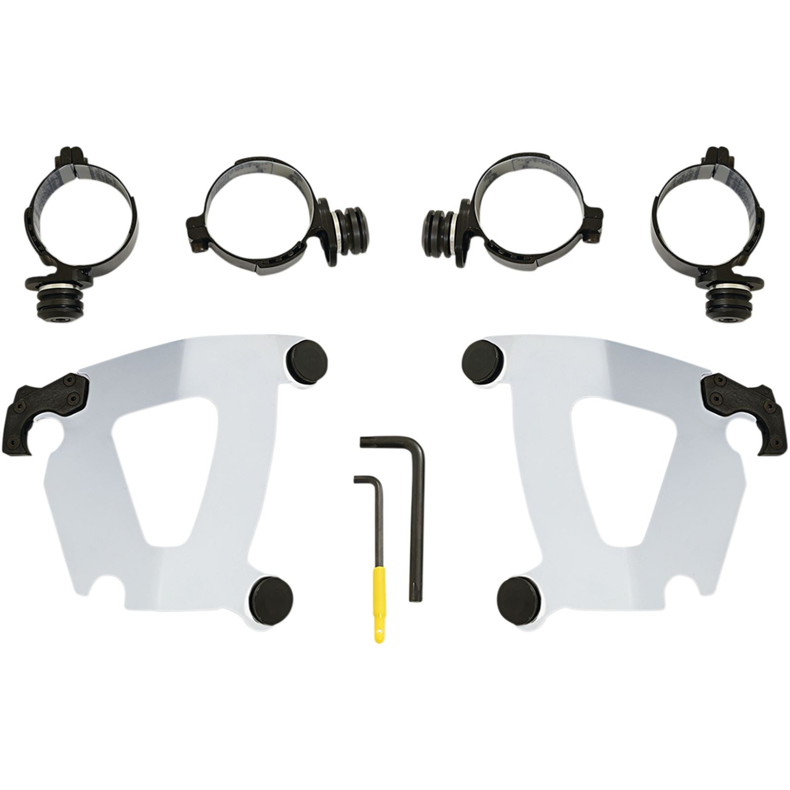 Memphis Shades Road Warrior Mounting Kit - Polished - FXFB MEK2050_426831
