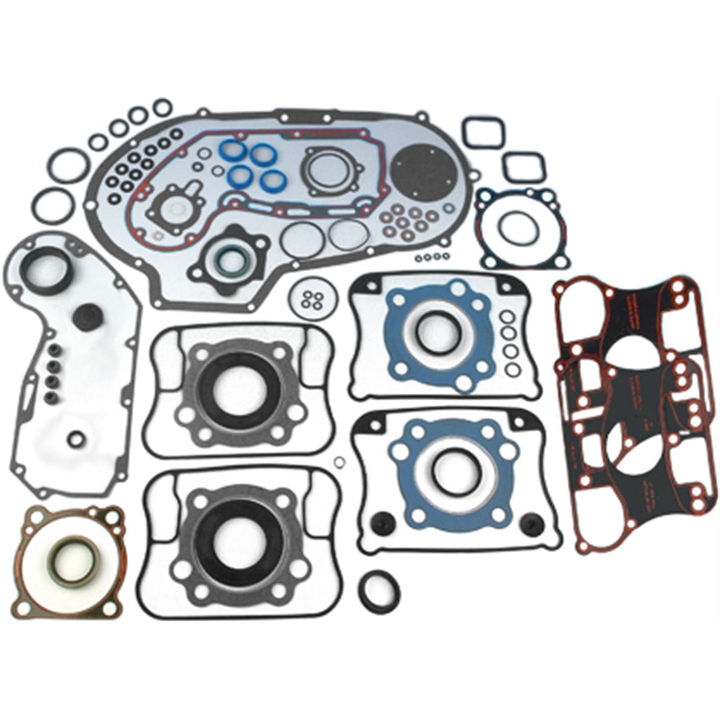 James Gaskets Gasket Motor Kit Sportster with Rubber Rocker Cover 045 [MPN: JGI-17026-91]_275443