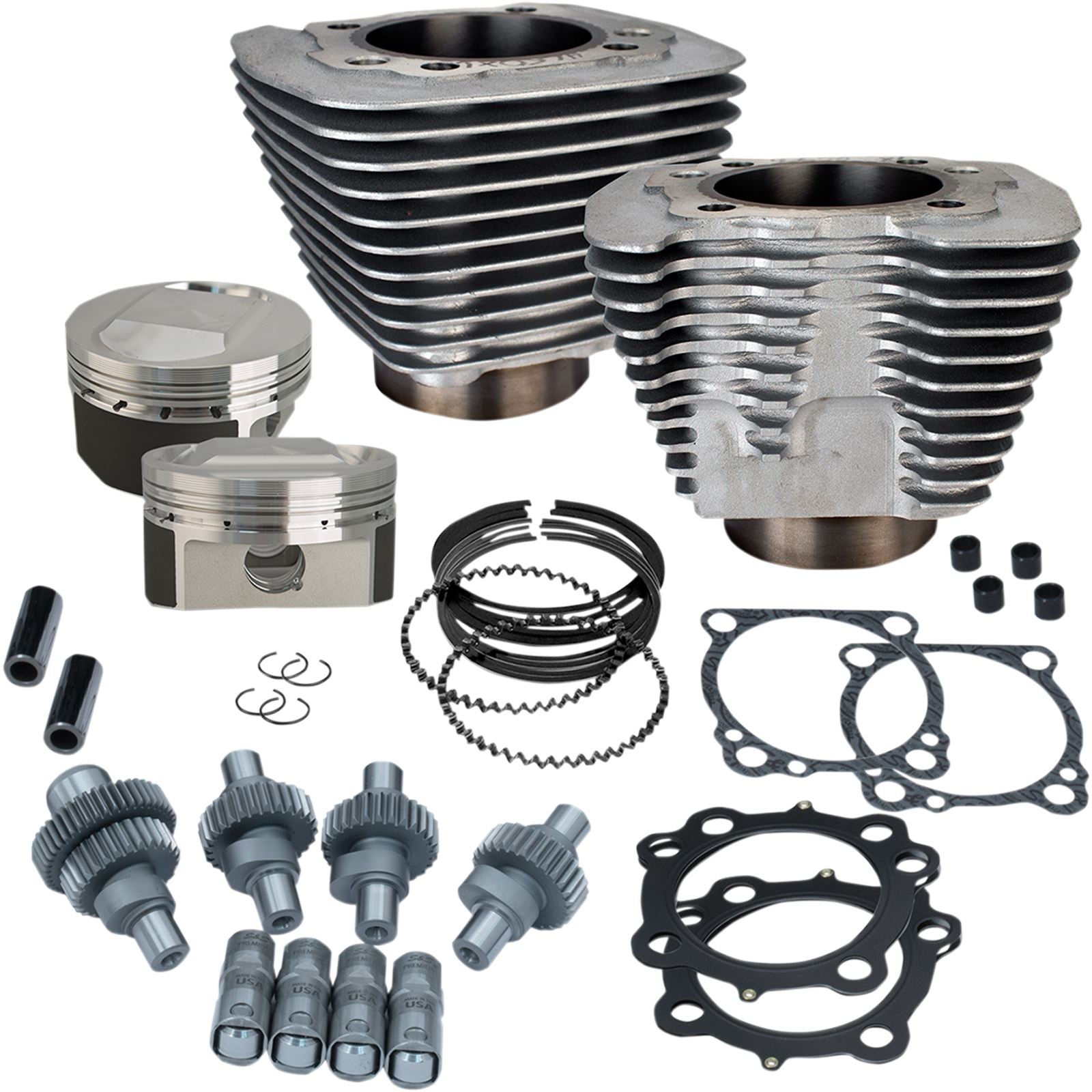 S&S Cycle Hooligan Kit - 1200-1250 - Silver 910-0702_468983