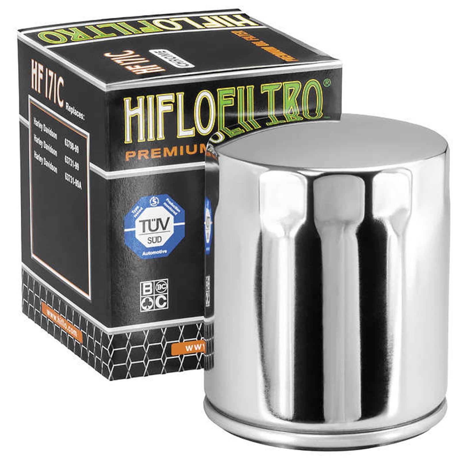 Hiflofiltro Oil Filter Chrome HF171C_275755
