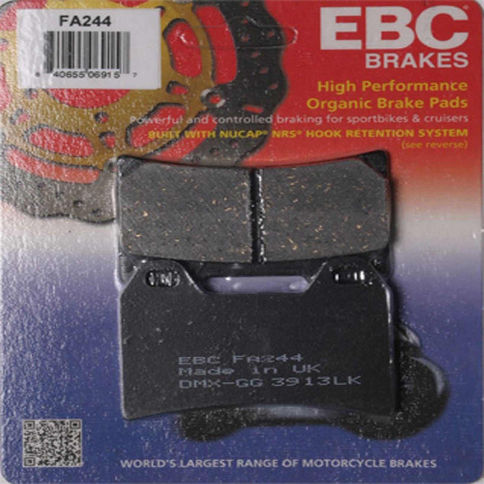 EBC Brakes Front Standard Brake Pad FA244_597614