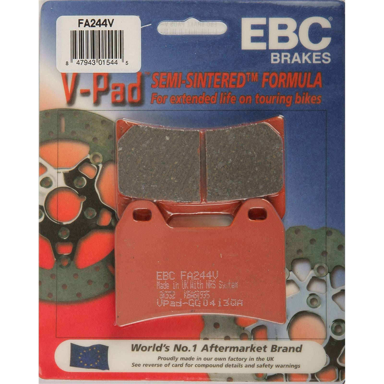 EBC Brakes Brake Pads V-Series FA244V_275851
