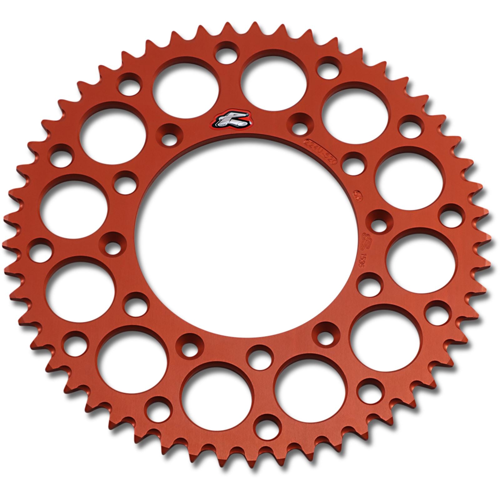 Renthal Rear Sprocket - 53-Tooth - Orange 224U-520-53GPOR_1041745