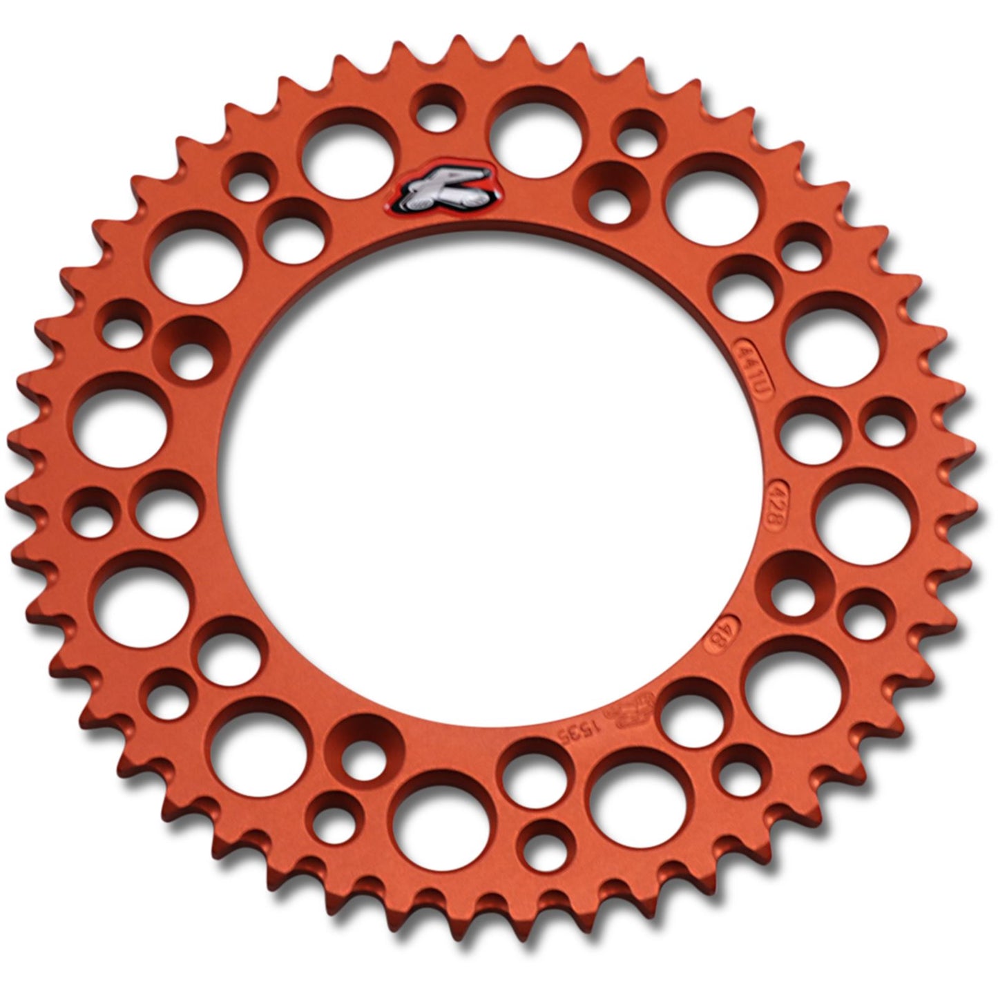 Renthal Rear Sprocket - 48-Tooth - Orange 441U-428-48GPOR_1041748