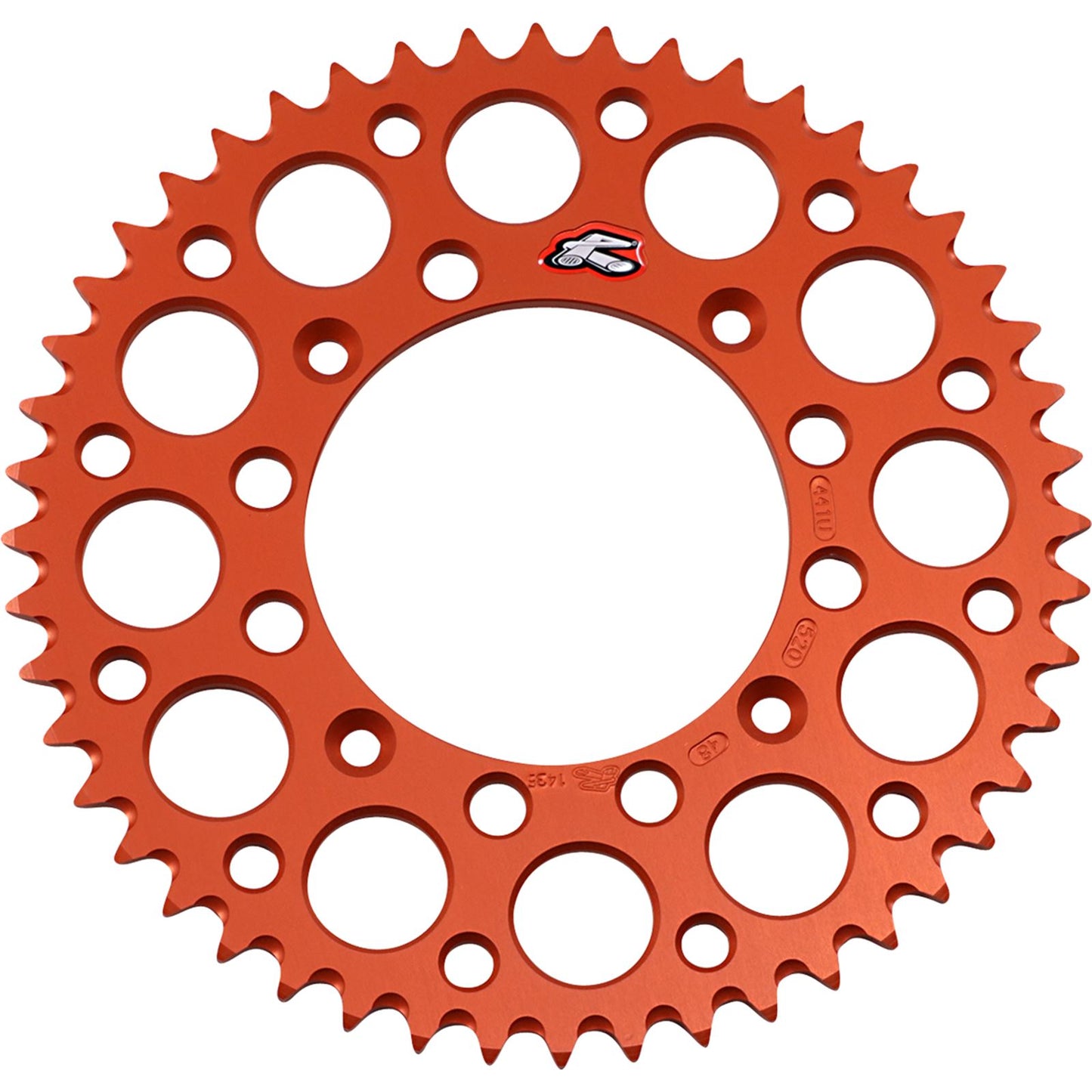 Renthal Rear Sprocket - 48-Tooth - Orange 441U-520-48GPOR_1041749