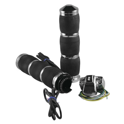 Avon Grips Air Cushioned Grips Heated Chrome MT-AIR-90-CH-HT_275977