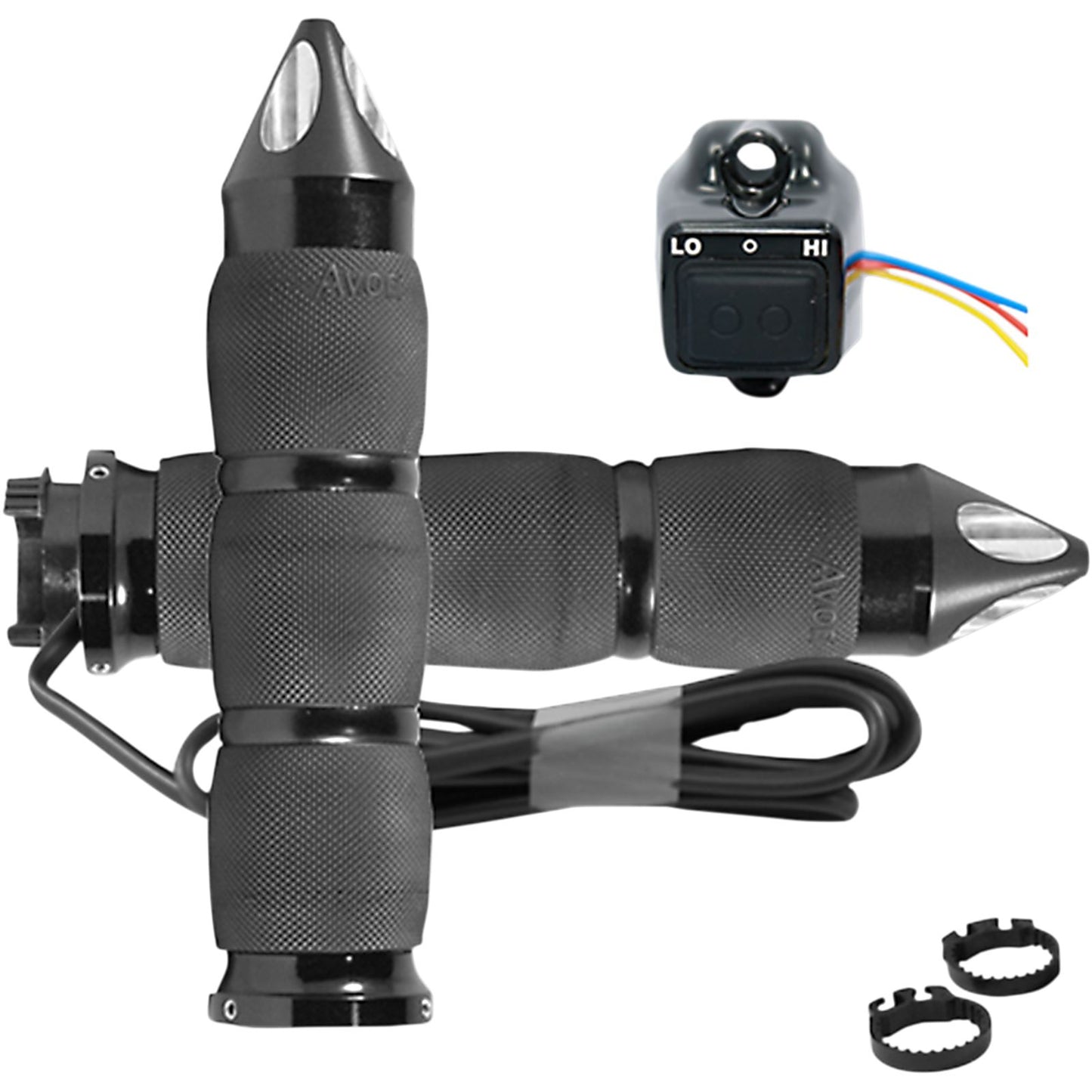 Avon Grips Air Cushioned Grips Spike Heated Black MT-AIR-90-A-S-H_347687