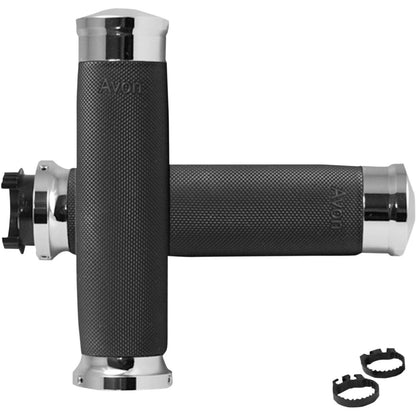 Avon Grips Custom Contour Grips Chrome MT-CC-85-CH_347615