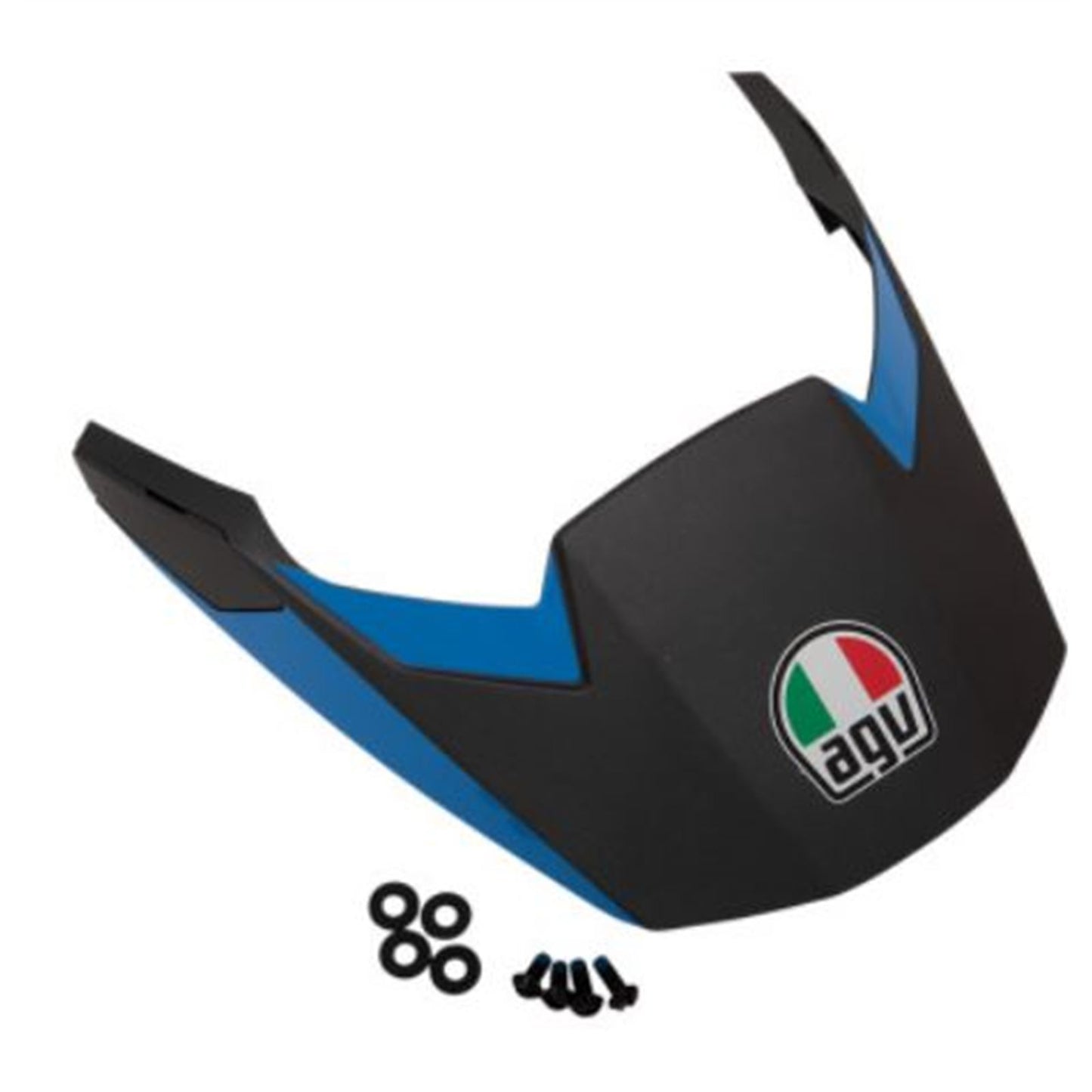 AGV Helmets AX9 Peak - Matte Black/Cyan 21KIT76325006_675639